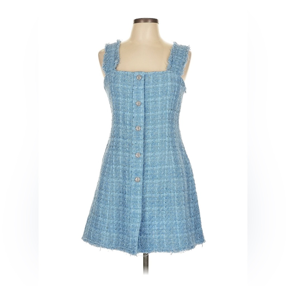 Zara Blue Tweed Dresd